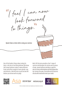 I feel I can now look forward to things Poster - I feel I can now look forward to things - image of a travel cup - click on picture to download poster