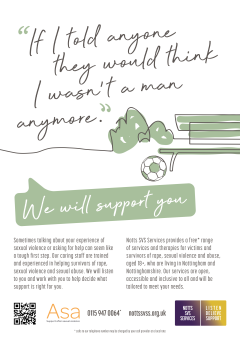 If I told anyone they would think I wasn't a man anymore Poster - If I told anyone they would think I wasn't a man anymore - with an image of a bench with a football next to it - click on picture to download poster